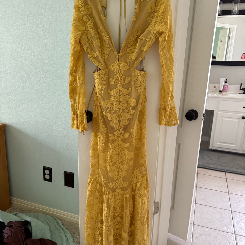 Jodie Cut Out Mesh Maxi Dress - Picture 5 of 7